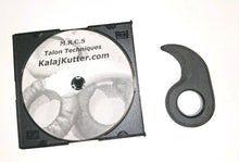 Mini Karambit Training Talon Polypropylene Ring Knife DVD Self Defense Black Trainer