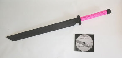 Ninja Practice Assassin Sword Training Polypropylene Swords Warrior Katana PINK DVD
