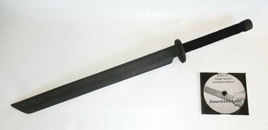 Ninja-to Ninja Practice Sword Polypropylene Instructional DVD Katana Ronin Shinobi Trainer