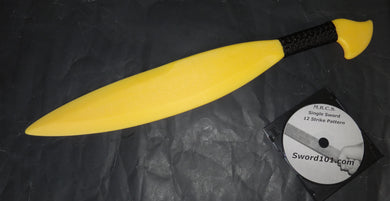 Yellow Practice Sword Polypropylene Barong Training Kalaj Kutter Philippines Kali DVD