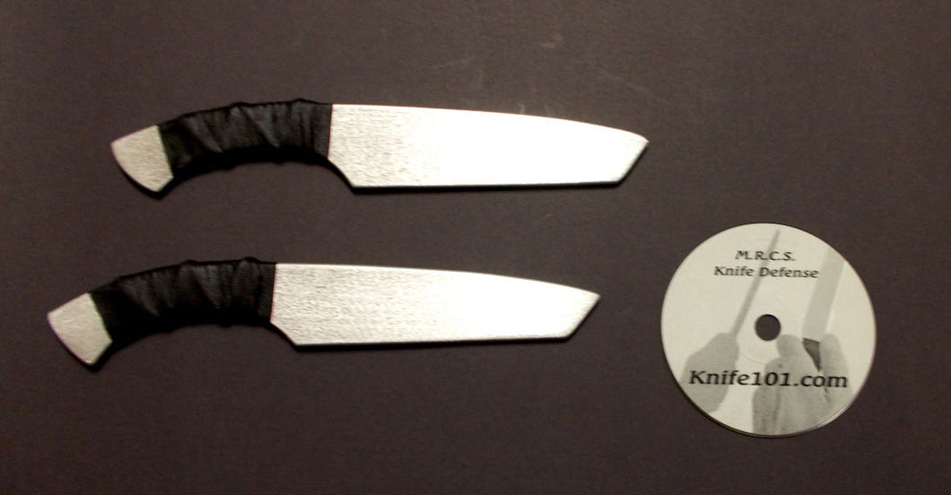 Tanto Aluminum Training Knives Defense Knife Fighting DVD Kali MMA