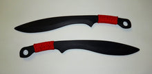 Practice Kukri Training Swords Polypropylene Karambit Ring Red Trainer Pair Knives Kali Arnis