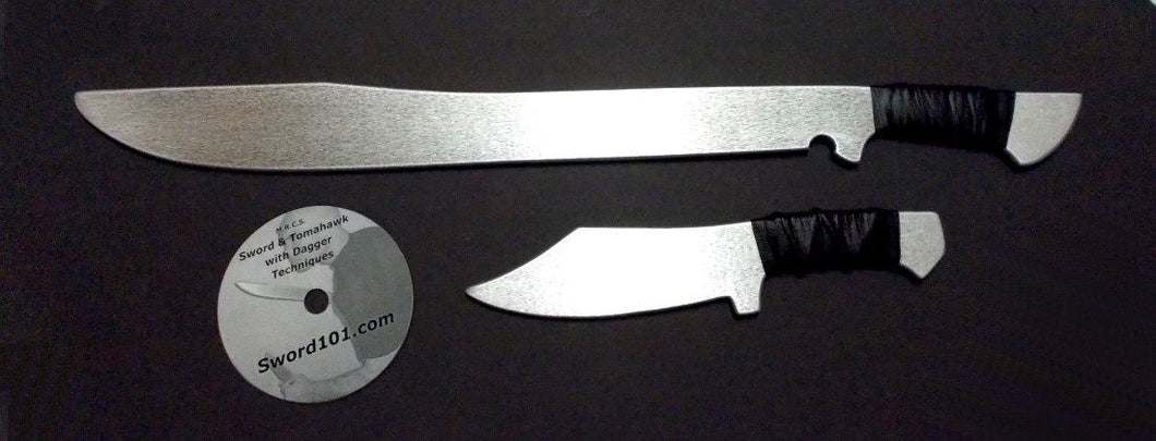 Aluminum Training Sword Commando Tactical Knife Sword Dagger Instruction DVD