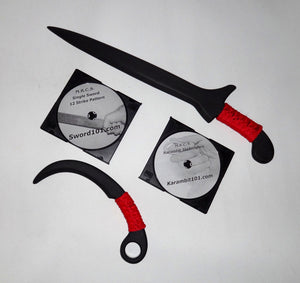 Keris Karambit Kris Practice Polypropylene Training Sword Knife Martial Arts Instructional DVD