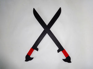 Espada Practice Sword Black Ops Polypropylene Philippines Knives Pair Escrima Sword Moro red