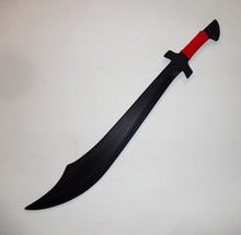 Medieval Scimitar Training Sword Polypropylene Black Strike Pattern Practice DVD