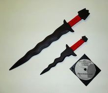 Keris Training Polypropylene Kris Sword Tactical Kris Dagger Knife Instruction DVD Red
