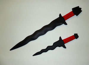 Keris Training Polypropylene Kris Sword Tactical Kris Dagger Knife Instruction DVD Red