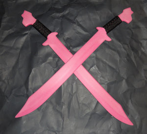 Pink Training Philippines Espada Polypropylene Swords Double Trainer Martial Arts Sword