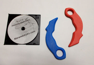 Fire Ice Karambit Trainer Knives Polypropylene Training Techniques DVD Bukti Negara