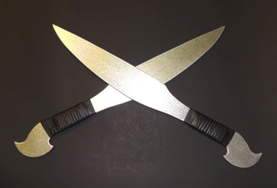 Training Aluminum Barong Metal Swords Double Sword Techniques DVD
