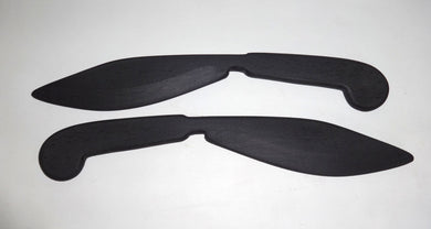 Philippines Buyo Knives Training Polypropylene Panday Pair Double Dagger Practice Filipino