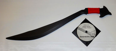 Talibon Garab Practice Polypropylene Philippines Sword Training Swords Custom Red DVD