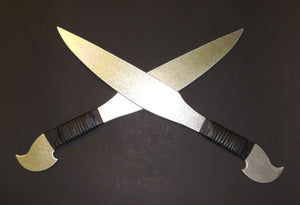2  Aluminum Training Barong Sword Practice Metal Knife Arnis Kali Training