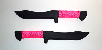 Navy Seal Polypropylene Training Knife Pair Kalaj Kutter Knives Pink Martial Equipment