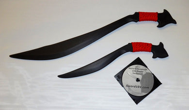 Talibon Garab Philippines Espada Polypropylene Training Sword Dagger Red DVD
