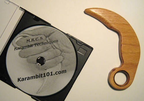 Wooden Training Knife Karambit Trainer Knives Martial Arts Instructional Video