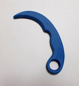 Ice Blue Karambit Claw Knife Polypropylene Saber Hook Blade Trainer Training Knives