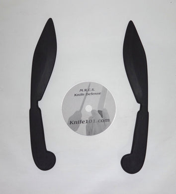 Pair Philippines Buyo Knives Polypropylene Training Panday Video Double Dagger Practice DVD