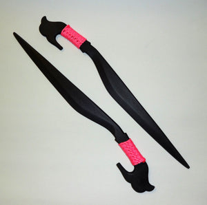 Philippines Lahot Polypropylene Training Pair Swords Moro Knives Pink