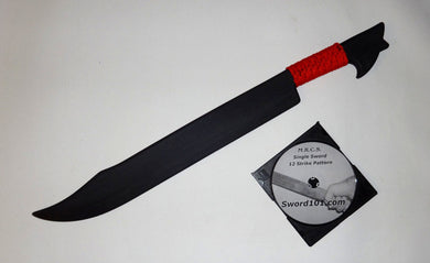 Philippines Sword Practice Katana Kendo Training Red Pinuti Polypropylene Filipino DVD