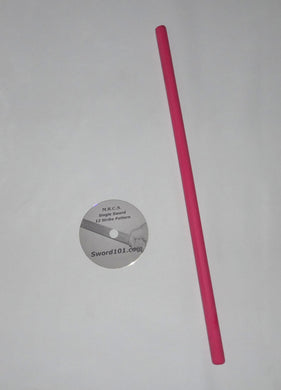 Polypropylene Pink Training Arnis Eskrima Philippines Fighting Stick Martial Sword DVD