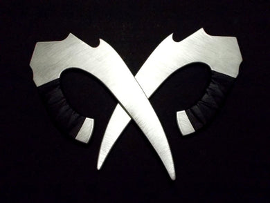 Aluminum Claw Dagger Saber RIDDICK Knife Pair Training Metal Knives