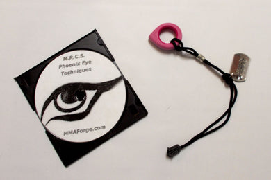 Pink Self Defense Polypropylene Phoenix Eye Key Chain Techniques Training Instruction DVD