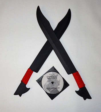 Black Red Pinuti Filipino Polypropylene Philippines Swords Moro Training Practice DVD Video