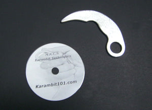 Aluminum Karambit Training Knife Instruction Knife Fighting DVD Video Knives