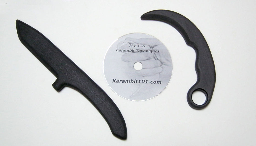 Fixed Karambit Training Tanto Knives Polypropylene Knife Fighting DVD Kerambit