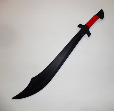 Black Scimitar Martial Arts Polypropylene Training Practice Sword Knife