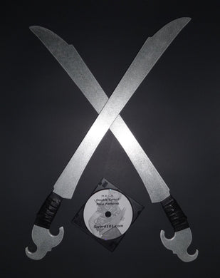 Aluminum Ginunting Practice Metal Swords Pair Philippines Knife Training DVD