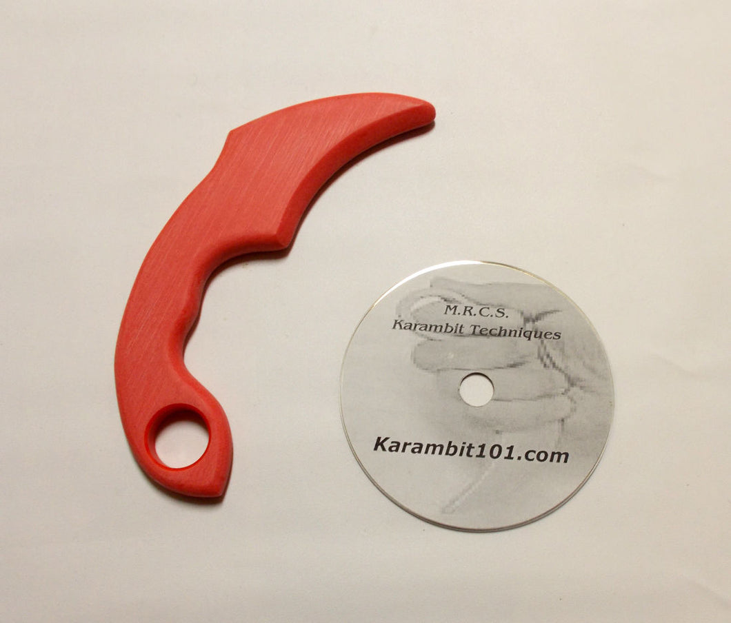 Karambit Training Knives Kerambit Polypropylene Practice Trainer Knife Fighting DVD