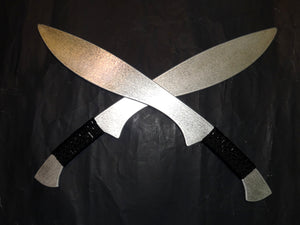 Training Aluminum Kukri Sword Pair Set Metal Practice Gurkha Martial Arts