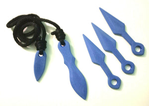 Blue SAMURAI NINJA Kusari-gama Kunai Japanese Sword Polypropylene Replica Sword Scorpion