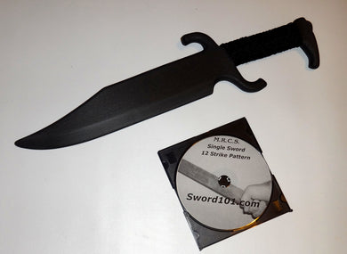 Practice American Bowie Polypropylene Sword Knife Martial Arts DVD Trainer