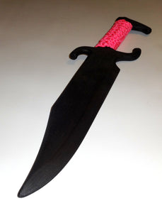 Training Polypropylene American Bowie Ninja Knife Ronin Rambo Knives PINK