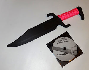 American Bowie Polypropylene Sword Knife Martial Arts DVD Trainer PINK