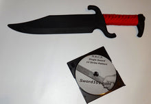 American Bowie Polypropylene Sword Knife Martial Arts DVD Trainer RED