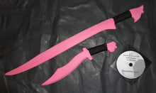 Pink Training Pinuti Practice Filipino Knife Sword Polypropylene Dagger Instruction DVD Video