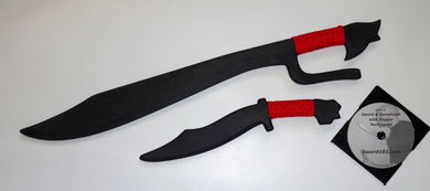 Polypropylene Ginunting Moro Filipino Training Sword Dagger Knife DVD Video
