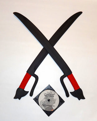 Kali Practice Sword Bolo Ginunting Polypropylene Training Knife Flow Pattern Training DVD