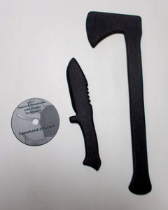 Training Fighting Polypropylene Tomahawk Practice Knife Techniques DVD Video
