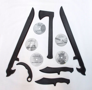 Tactical Tomahawk Polypropylene Training Sword Karambit Martial Arts DVDs Karate Knife Defense
