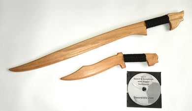 Wooden Training Pinuti Practice Filipino Wood Knife Sword Dagger Instruction DVD Video