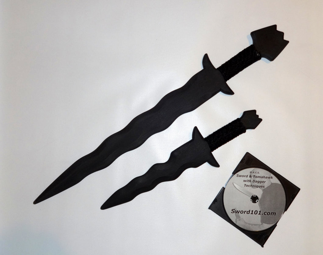 Keris Training Kris Sword Tactical Kris Polypropylene Dagger Knife Instruction Techniques DVD Black