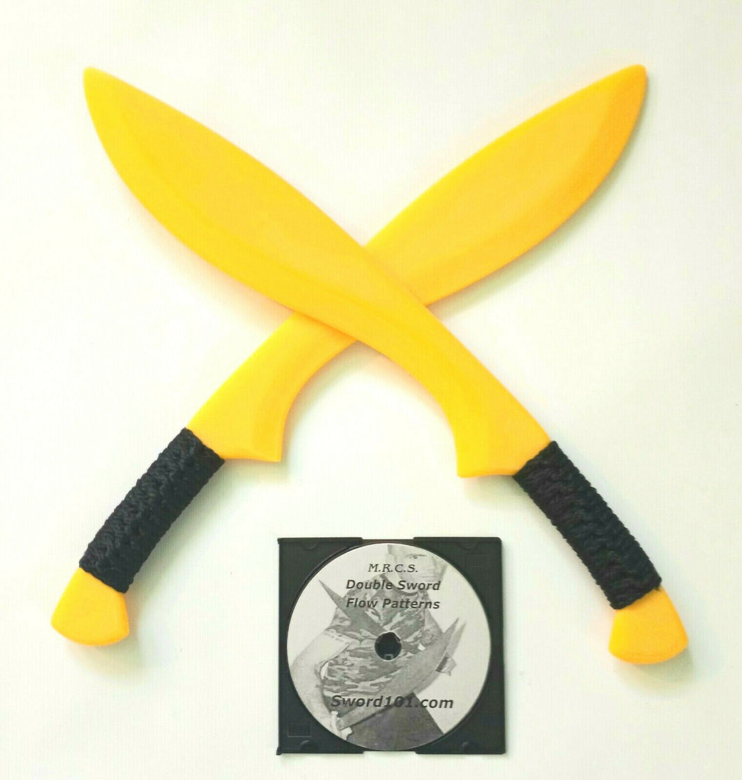 Kukri Kalaj Kutter Training Swords Yellow Practice Weapons instruction DVD Video