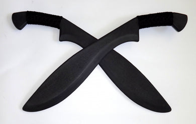 Kalaj Kutter Swords Training Kukri Pair Practice Double Pistol Grip Trainer Knife Polypropylene Knives