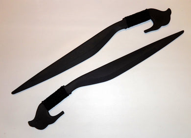 Philippines Lahot Training Polypropylene Pair Swords Moro Knives Kalaj Kutter
